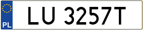 Truck License Plate